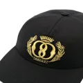 Bally logo-embroidered cotton cap - Black