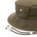 Maje cargo-pocket cotton bucket hat - Green