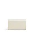 Marni logo-embroidered leather wallet - White