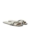 Brunello Cucinelli Monili-embellished leather sandals - White