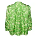 Olivia von Halle Kick silk pajama set - Green