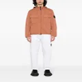 Stone Island stretch-cotton hooded jacket - Brown