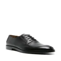 Zegna almond-toe leather Derby shoes - Black