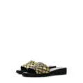 CHANEL Pre-Owned CC bead-embellished slides - Yellow
