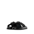 CHANEL Pre-Owned CC criss-cross pool slides - Black