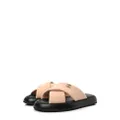 CHANEL Pre-Owned CC criss-cross pool slides - Neutrals