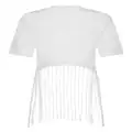 Dsquared2 graphic-print fringed T-shirt - White