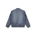 Givenchy Kids logo-print denim bomber jacket - Blue