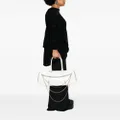 Yohji Yamamoto chain-detail leather shoulder bag - White