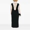 Calvin Klein cowl-back maxi dress - Black