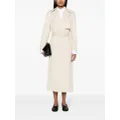Theory twill belted maxi trench coat - Neutrals
