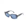 Tory Burch Miller rectangle-frame sunglasses - Blue