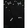 BOSS logo-intarsia stretch-cotton socks (pack of two) - Black