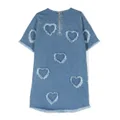 Stella McCartney Kids heart-patch denim midi dress - Blue