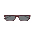 Emporio Armani changeable-lens rectangular sunglasses - Black