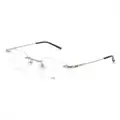 Dunhill thin-arms frameless glasses - Silver