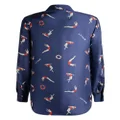 Bally silk swimmer-print shirt - Blue