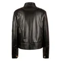 Bally quilted leather biker jacket - Black