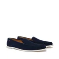 Bally stripe-detailing leather loafers - Blue