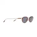 Zegna round-frame metal sunglasses - Brown