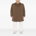 BOSS single-breasted coat - Brown