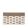 Bally Pennant-print leather cardholder - Neutrals