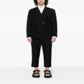 Simone Rocha ruched double-breasted blazer - Black
