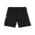 adidas Kids logo-patch track shorts - Black