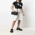 Karl Lagerfeld signature calf leather bag - Black