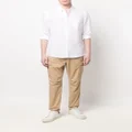 Calvin Klein long-sleeve pocket shirt - White