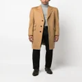 TOM FORD single-breasted cashmere coat - Neutrals