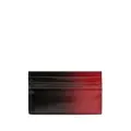 Ferragamo ombré-effect leather card holder - Black