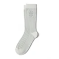Brunello Cucinelli intarsia-knit logo socks - Grey