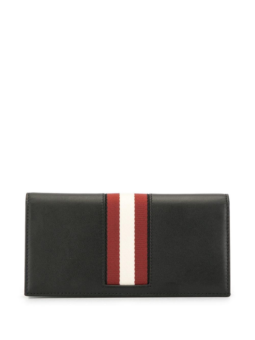 Bally embossed logo foldover wallet - Black