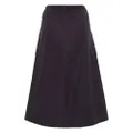 adidas pinstripe-print ripstop maxi skirt - Purple