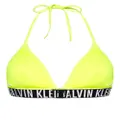 Calvin Klein logo-underband bikini top - Yellow