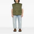 Barbour diamond-quilted logo-embroidered gilet - Green