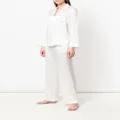Fleur Of England piped pajama set - White