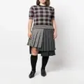 Thom Browne check-pattern knit top - Blue