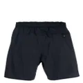 Giorgio Armani logo-plaque swim shorts - Blue