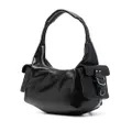 Blumarine Cargo leather shoulder bag - Black