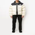 The North Face panelled logo puffer jacket - Neutrals