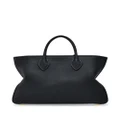 Ferragamo logo-print leather tote bag - Black