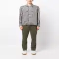 7 For All Mankind logo-patch tapered chino trousers - Green