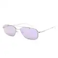 Emporio Armani geometric-frame sunglasses - Silver