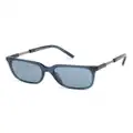 Giorgio Armani wayfarer-frame sunglasses - Blue