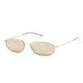 Emporio Armani geometric-frame sunglasses - Gold