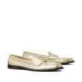 Tory Burch metallic leather loafers - Gold