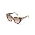 Roberto Cavalli Fang cat-eye sunglasses - Brown