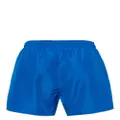 Emporio Armani eagle logo-embroidered swim shorts - Blue